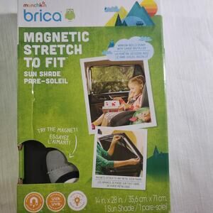 Munchkin Brica - MAGNETIC Stretch to Fit Sun Shade - Black